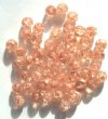 50 8mm Rosaline Crackle Glass Beads
